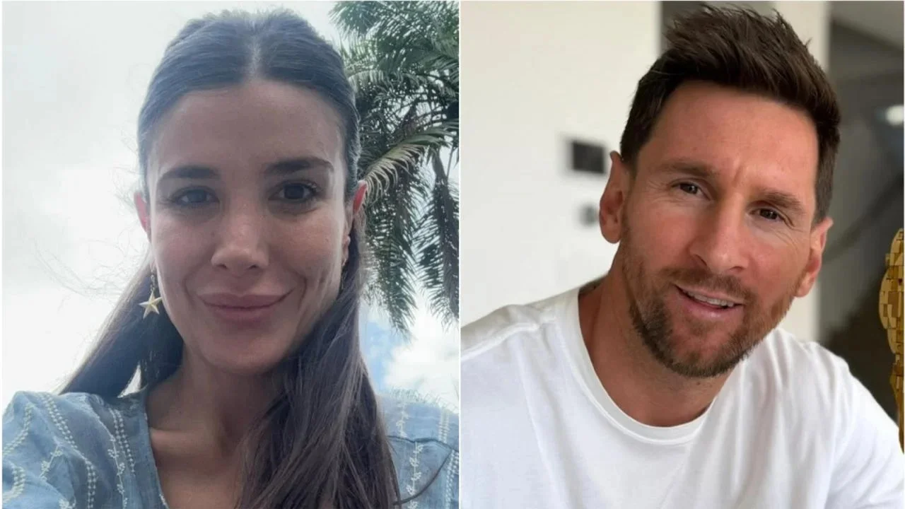 Andrea Rincón y Lionel Messi