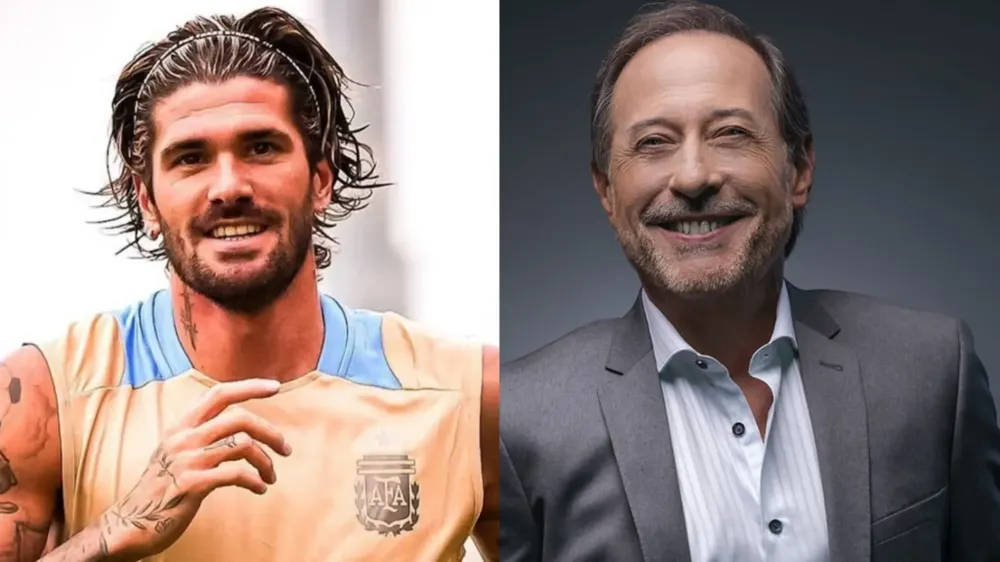 Rodrigo De Paul y Guillermo Francella