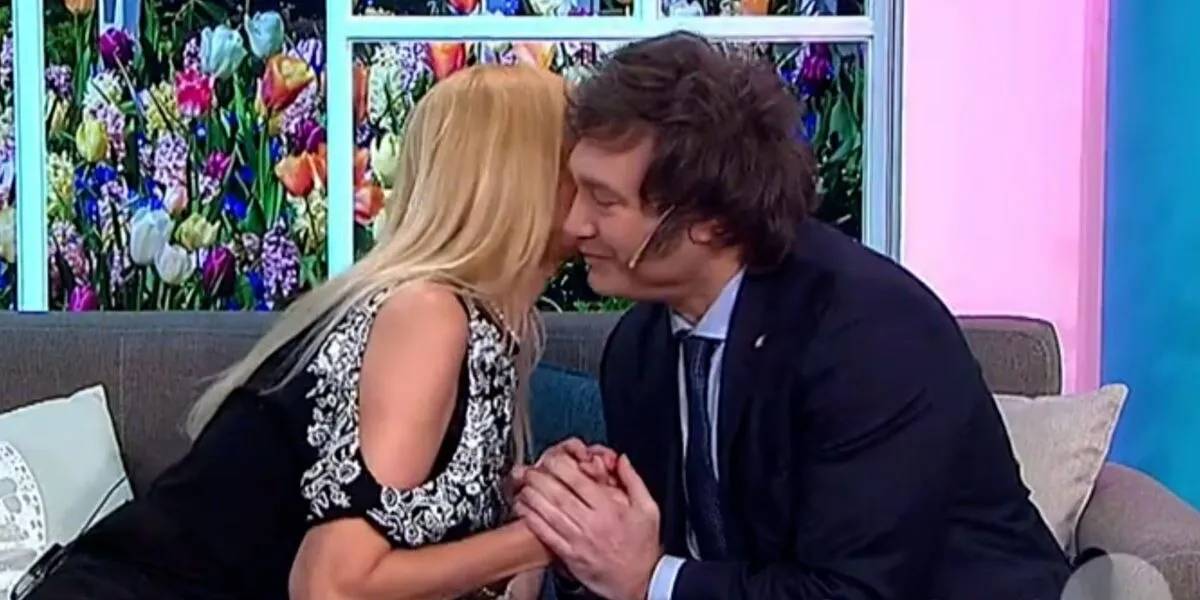 Yuyito González y Javier Milei