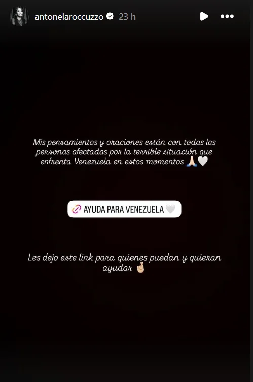 Instagram de Antonella Rocuzzo