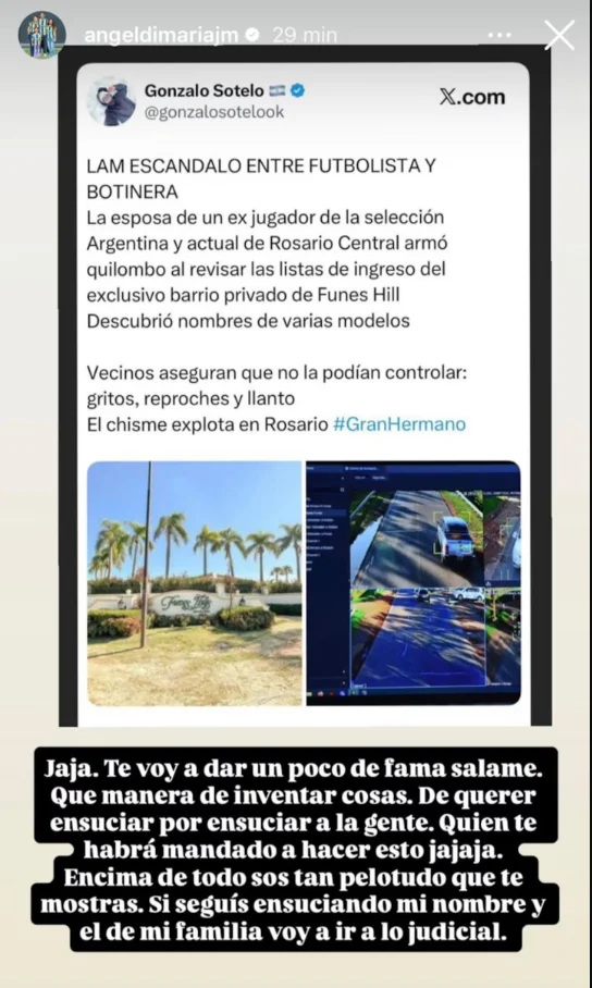 Instagram de Angel di Maria