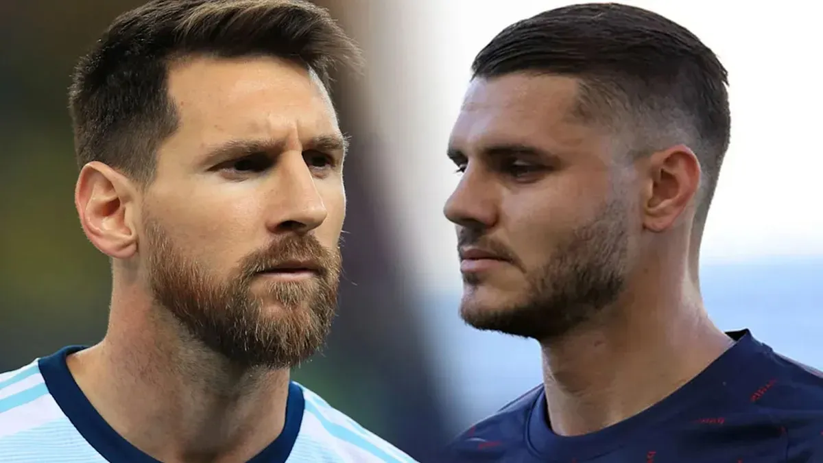 Lionel Messi y Mauro Icardi