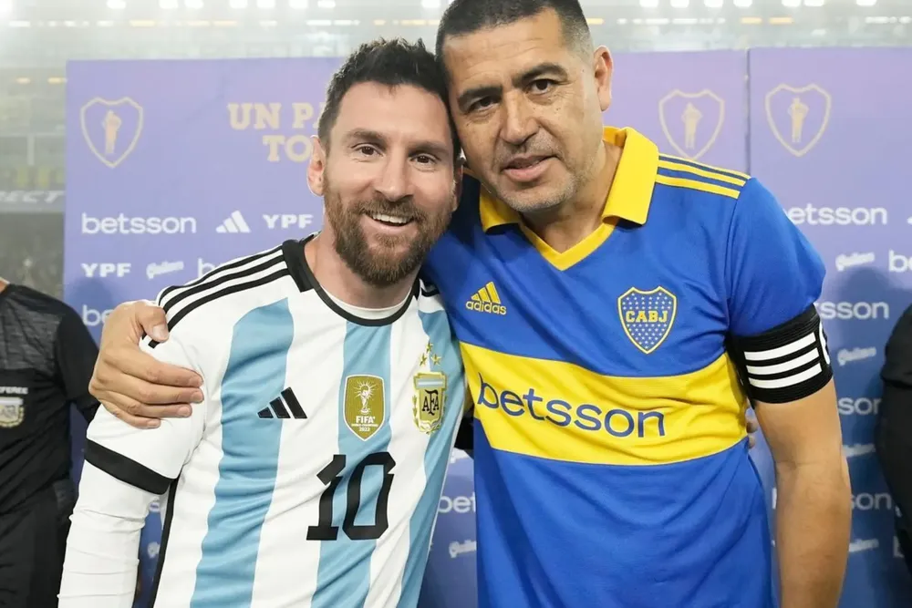 Riquelme y Messi