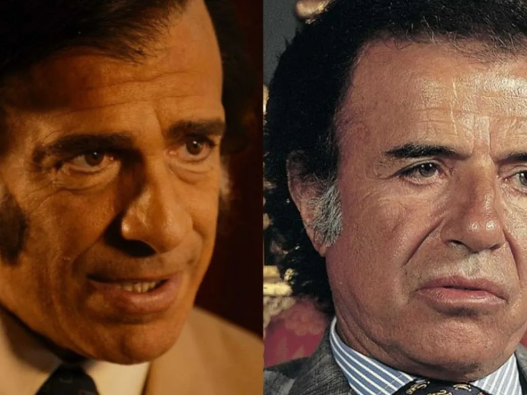 Leonardo Sbaraglia y Carlos Menem