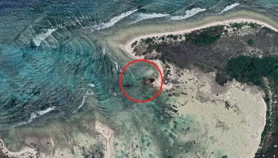 isla aislada sentinel google maps