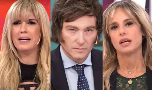Viviana Canosa, Javier Milei y Mariana Fabbiani