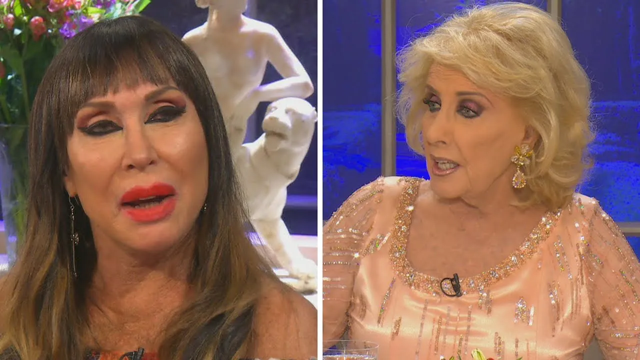 Moria Casán y Mirtha Legrand