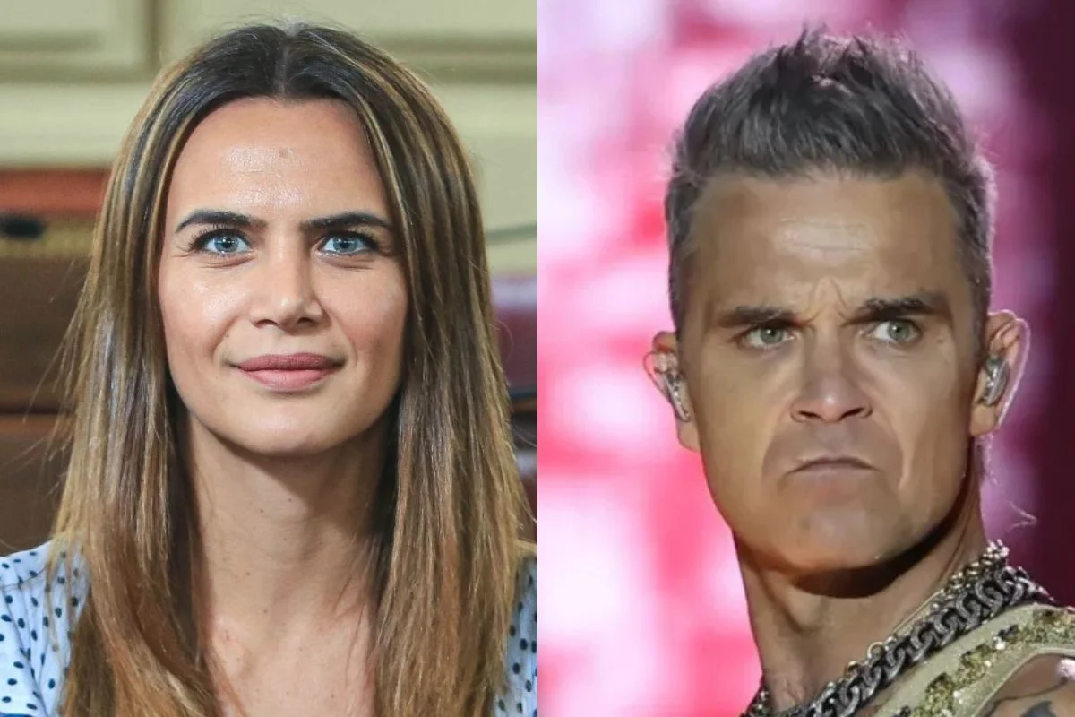 Amalia Granata y Robbie Williams