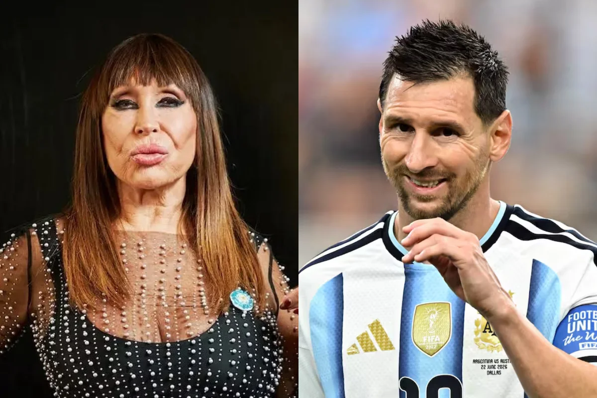 Moria Casán y Lionel Messi