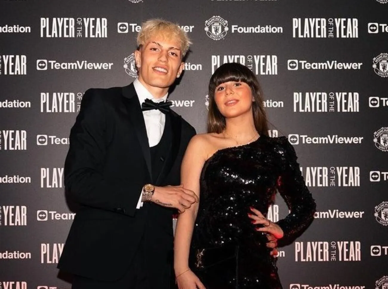 Alejandro Garnacho y Eva García