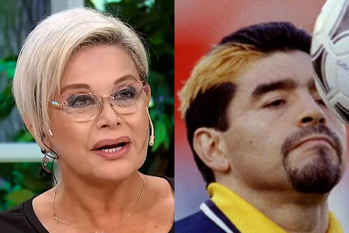 Carmen Barbieri y Diego Maradona