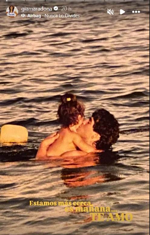 Diego y Gianinna Maradona