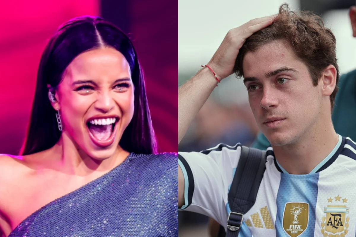 Emilia Mernes y Franco Colapinto