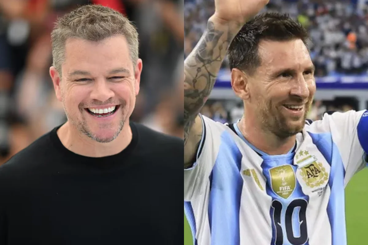 Matt Damon y Lionel Messi