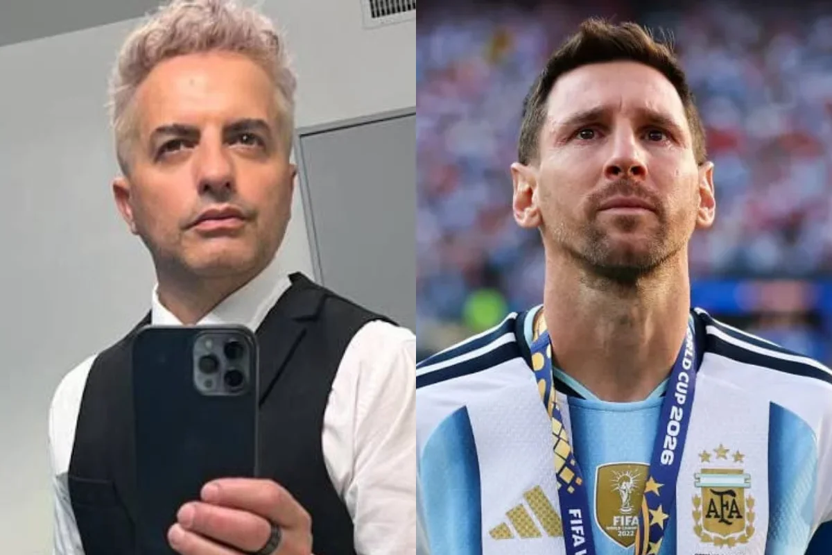 Ángel de Brito y Lionel Messi
